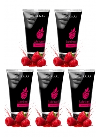 Набор из 5 съедобных лубрикантов JUJU со вкусом малины - JuJu - купить с доставкой в Димитровграде