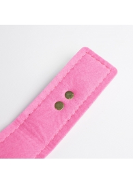 Черно-розовый ошейник с золотистой фурнитурой - Crazy Handmade - купить с доставкой в Димитровграде