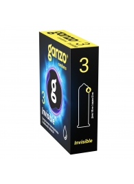 Супертонкие презервативы Ganzo Invisible - 3 шт. - Ganzo - купить с доставкой в Димитровграде