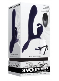 Женский страпон с вибрацией Giving Vibes - Evolved - купить с доставкой в Димитровграде