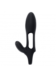 Черная насадка на пенис с вибрацией Nautilus - Zero Tolerance - в Димитровграде купить с доставкой