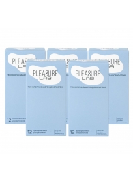 Набор из 5 упаковок ультратонких презервативов Pleasure Lab (по 12 шт.) - Pleasure Lab - купить с доставкой в Димитровграде