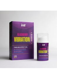 Стимулирующий гель с эффектом вибрации Blackberry Vibration - 15 мл. - INTT - купить с доставкой в Димитровграде