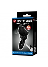 Черное эрекционное кольцо с вибрацией Adrien - Baile - в Димитровграде купить с доставкой