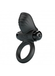 Черное эрекционное кольцо с вибрацией Adrien - Baile - в Димитровграде купить с доставкой
