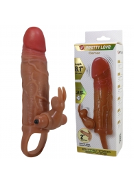 Карамельная вибронасадка с клиторальным стимулятором Osmar - 20,5 см. - Baile - в Димитровграде купить с доставкой