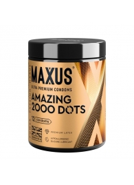 Точечные презервативы MAXUS 2000 Amazing Dots с железным кейсом - 12 шт. - Maxus - купить с доставкой в Димитровграде