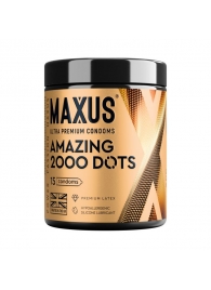 Точечные презервативы MAXUS 2000 Amazing Dots с железным кейсом - 15 шт. - Maxus - купить с доставкой в Димитровграде