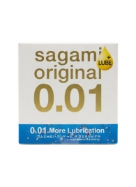 Увлажнённый презерватив Sagami Original 0.01 Extra Lub - 1 шт. - Sagami - купить с доставкой в Димитровграде