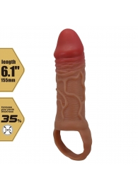 Реалистичная насадка на член Peirre - 15,5 см. - Baile - в Димитровграде купить с доставкой