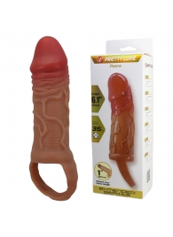 Реалистичная насадка на член Peirre - 15,5 см. - Baile - в Димитровграде купить с доставкой