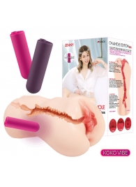 Мастурбатор-вагина с вибрацией Jenny Onahole edition 005 - KOKOS - в Димитровграде купить с доставкой
