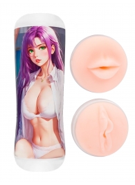 Двусторонний мастурбатор аниме - ротик и вагина - Tokyo Style - в Димитровграде купить с доставкой