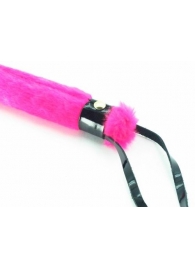 Нежная плеть с розовым мехом BDSM Light - 43 см. - БДСМ Арсенал - купить с доставкой в Димитровграде