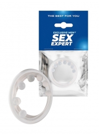 Эрекционное кольцо с мягкой стимулирующей насадкой - Sex Expert - в Димитровграде купить с доставкой