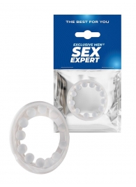Эрекционное кольцо со стимулирующими шариками на поверхности - Sex Expert - в Димитровграде купить с доставкой
