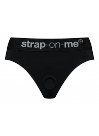 Черные трусики для насадок Heroine Lingerie Harness - size XL - Strap-on-me - купить с доставкой в Димитровграде