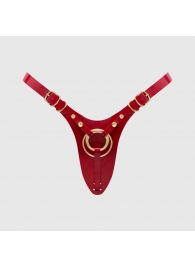 Красный пояс для фиксации насадок Strap-On-Me Leatherette Harness Fabulous - Strap-on-me - купить с доставкой в Димитровграде