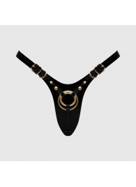 Черный пояс для фиксации насадок Strap-On-Me Leatherette Harness Fabulous - Strap-on-me - купить с доставкой в Димитровграде