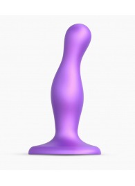 Фиолетовая насадка Strap-On-Me Dildo Plug Curvy size S - Strap-on-me - купить с доставкой в Димитровграде