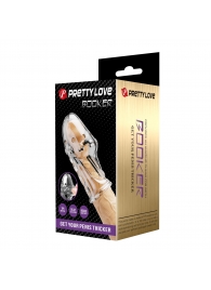 Прозрачная насадка на пенис Booker - 8 см. - Baile - в Димитровграде купить с доставкой