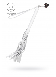 Белая кожаная плеть - 50 см. - Pecado - купить с доставкой в Димитровграде