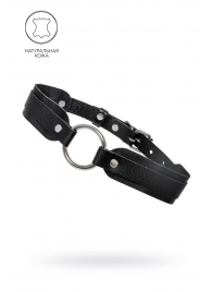 Черный кожаный чокер-ошейник со скруглёнными углами - Pecado - купить с доставкой в Димитровграде