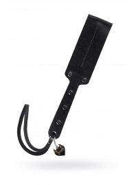 Черный кожаный пэддл - 32 см. - Pecado - купить с доставкой в Димитровграде