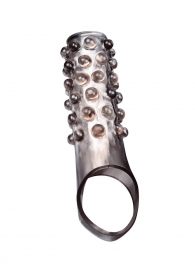 Дымчатая насадка на пенис с выпуклостями - 11 см. - Sex Expert - в Димитровграде купить с доставкой