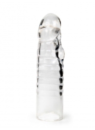 Прозрачная закрытая насадка на член - 15 см. - Sex Expert - в Димитровграде купить с доставкой