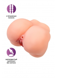 Реалистичный мастурбатор в форме попки с 2 любовными входами - No Name - в Димитровграде купить с доставкой