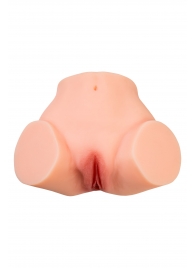 Телесный реалистичный мастурбатор-полуторс с 2 любовными входами - No Name - в Димитровграде купить с доставкой