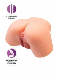 Телесный реалистичный мастурбатор-полуторс с 2 любовными входами - No Name - в Димитровграде купить с доставкой