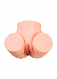 Телесный мастурбатор в форме попки с 2 любовными входами - No Name - в Димитровграде купить с доставкой