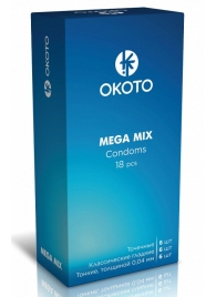 Презервативы OKOTO Mega Mix - 18 шт. - Sitabella - купить с доставкой в Димитровграде
