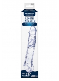 Прозрачная насадка-удлинитель Length Enhancer с подхватом - 22,3 см. - NMC - в Димитровграде купить с доставкой