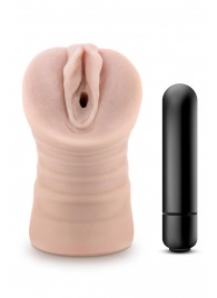 Телесный мастурбатор-вагина Ayumi с вибрацией - Blush Novelties - в Димитровграде купить с доставкой
