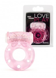 Розовое эрекционное виброкольцо с бабочкой - 1137 - в Димитровграде купить с доставкой