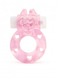 Розовое эрекционное виброкольцо в форме зайчика - 1137 - в Димитровграде купить с доставкой