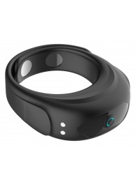 Черное эрекционное виброкольцо на ремешках - Boys of Toys - в Димитровграде купить с доставкой
