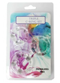 Набор из 3 эрекционных прозрачных колец - Boys of Toys - в Димитровграде купить с доставкой
