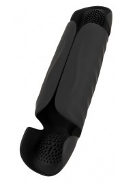 Черный вибромастурбатор с трехточечной стимуляцией Penis Trainer with 3 Point Stimulation - Orion - в Димитровграде купить с доставкой