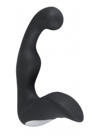 Черный перезаряжаемый стимулятор простаты с вибрацией - 14,6 см. - Orion - в Димитровграде купить с доставкой