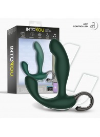 Зеленый вибромассажёр простаты Greeny - 12,8 см. - Intoyou - в Димитровграде купить с доставкой