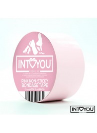 Розовый скотч для фиксации Non-Sticky Bondage Tape - 15 м. - Intoyou - купить с доставкой в Димитровграде