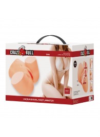 Телесный мастурбатор Liora с 2 любовными тоннелями - Baile - в Димитровграде купить с доставкой