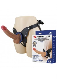 Поясной страпон Wells: трусики в форме бабочки и фаллоимитатор-насадка - Baile - купить с доставкой в Димитровграде