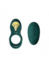 Зеленое эрекционное виброкольцо Bayek с пультом ДУ - Zalo - в Димитровграде купить с доставкой