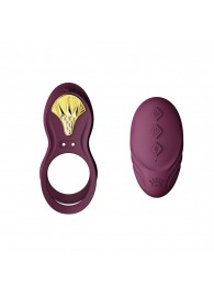 Фиолетовое эрекционное виброкольцо Bayek с пультом ДУ - Zalo - в Димитровграде купить с доставкой