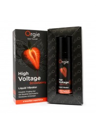 Жидкий вибратор Orgie High Voltage Strawberry - 15 мл. - ORGIE - купить с доставкой в Димитровграде